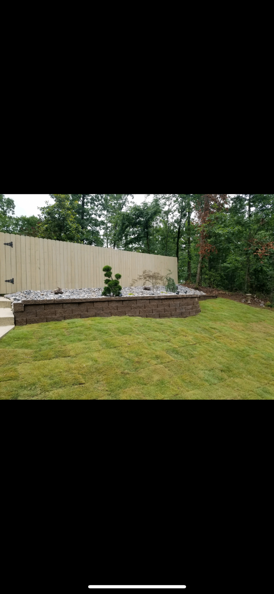 Retaining wall project 7